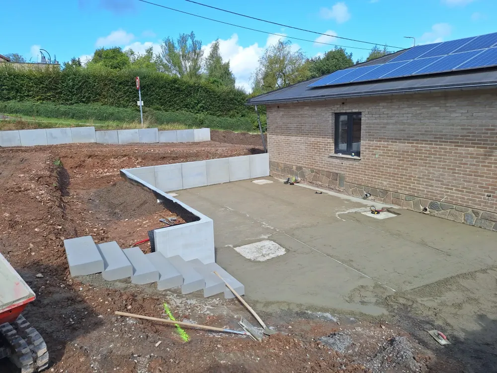 Chantier Harzé aménagement complet (33webp