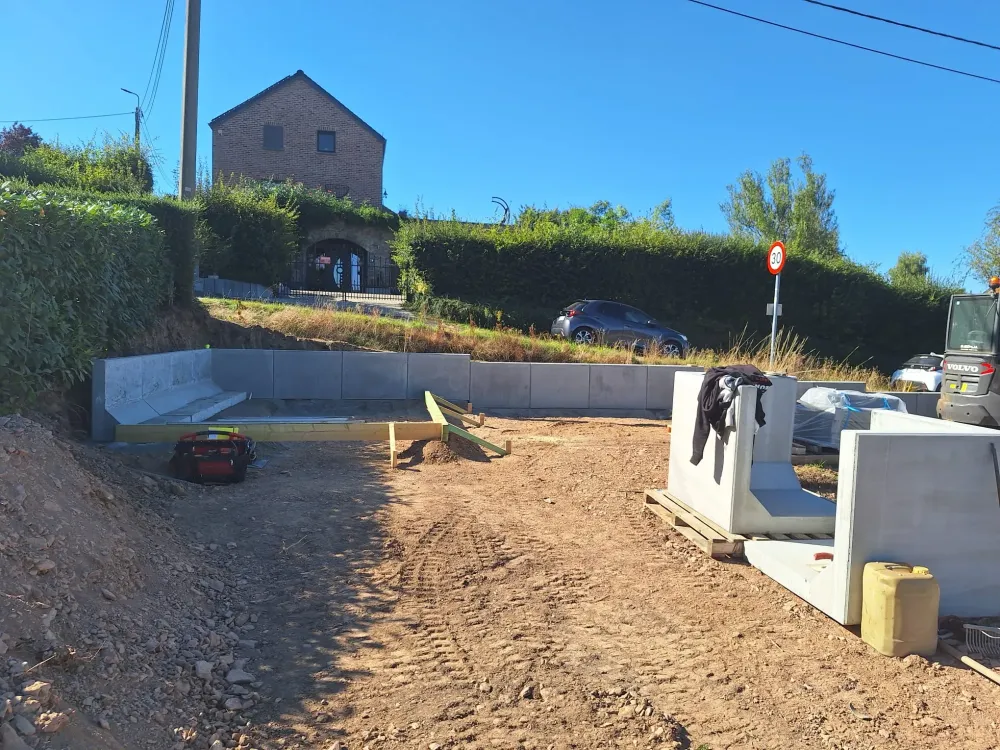 Chantier Harzé aménagement complet (70webp