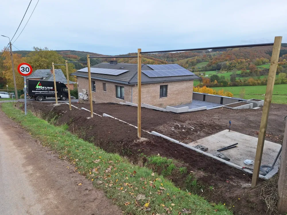 Chantier Harzé aménagement complet (78webp